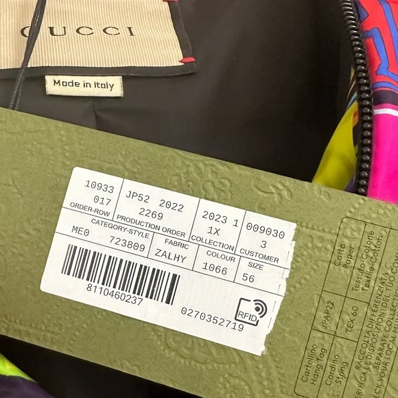 NEW w/Tags - Gucci Bomber Jacket 2023 Year of the Rabbit Collection Size 56 (1X) - Picture 5 of 9